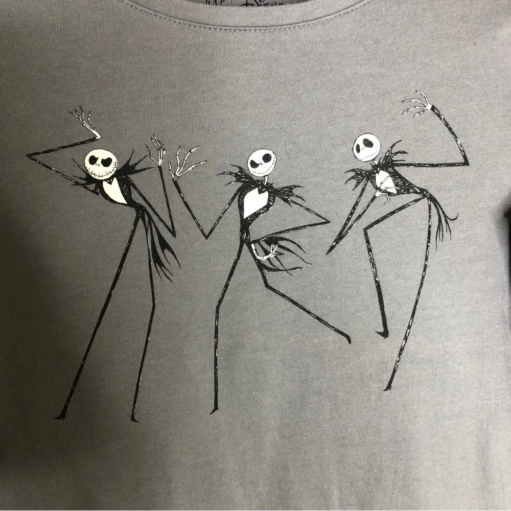 GAP Kids Disney Jack Skellington T-shirt Long Sleeve
